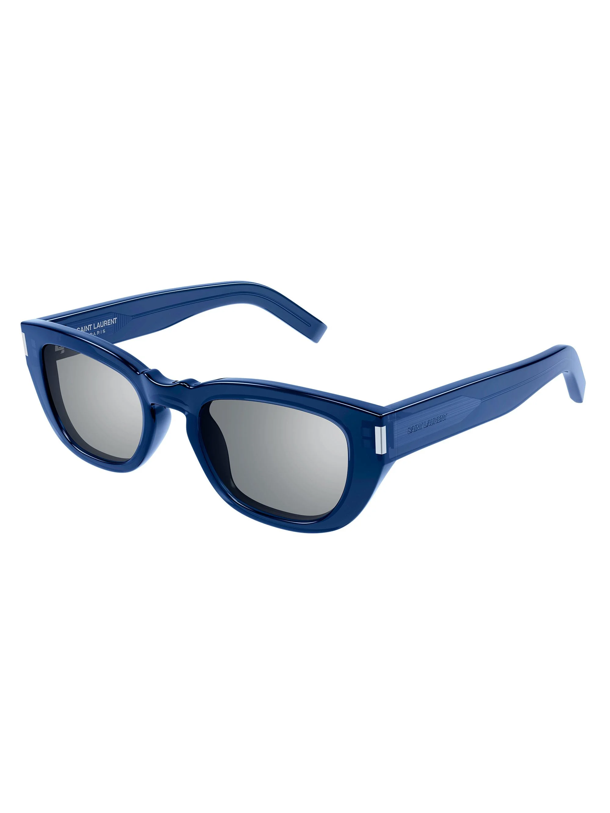 Men's Fashion Newness 51MM Rectangular Acetate Sunglasses - Blue - 1