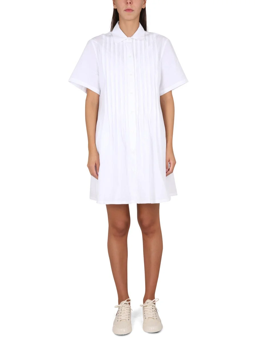 Kenzo Women Pleated Chemise Dress - 1