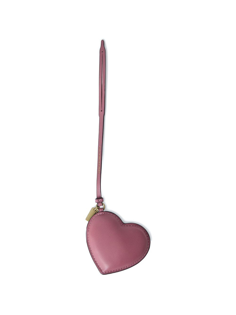 COACH heart-shape adjustable-strap keyring outlook
