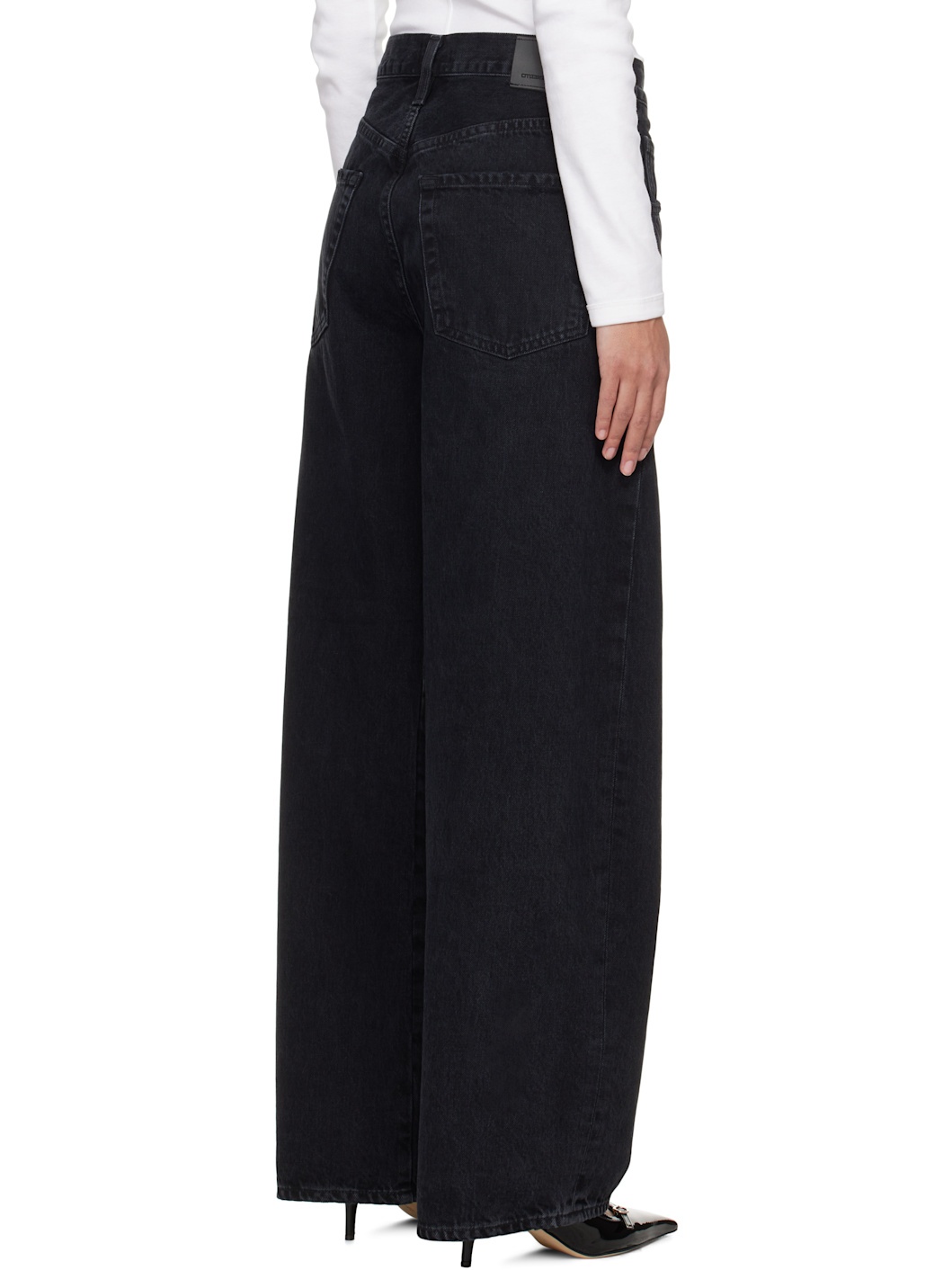 Black Brynn Drawstring Jeans - 3