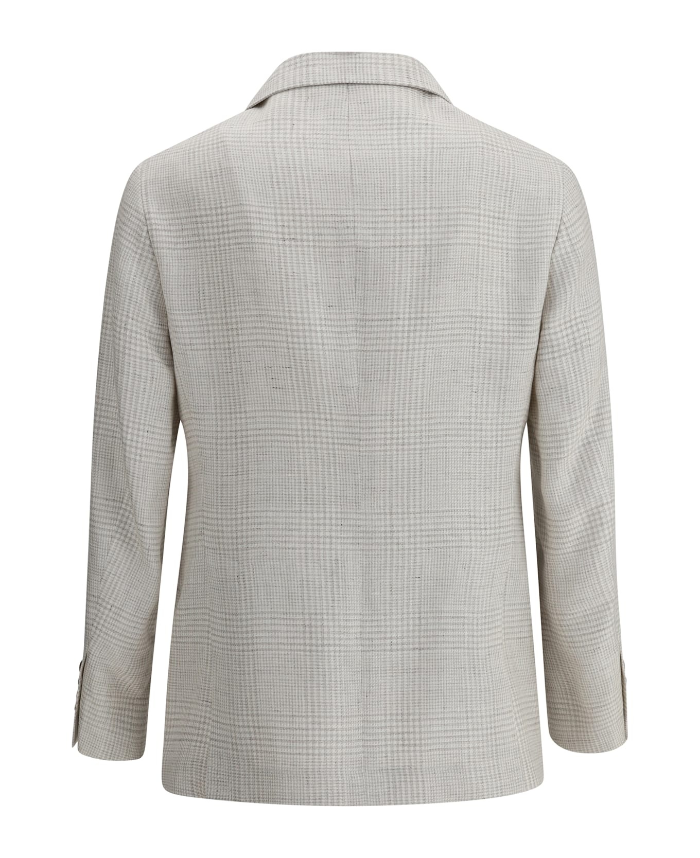 Single-breasted Check Blazer - 2
