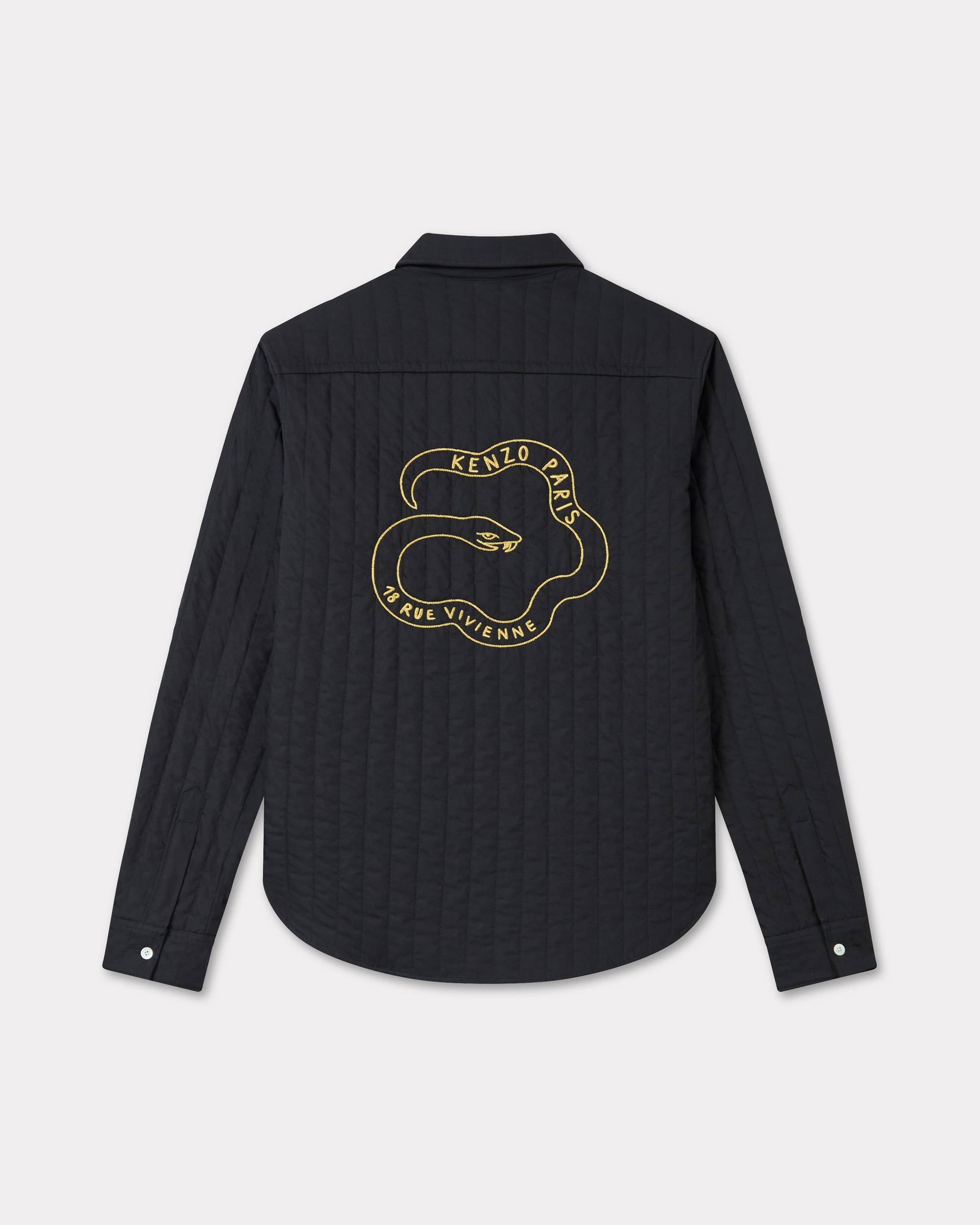 'Lunar New Year' genderless quilted padded overshirt in cotton poplin - 2