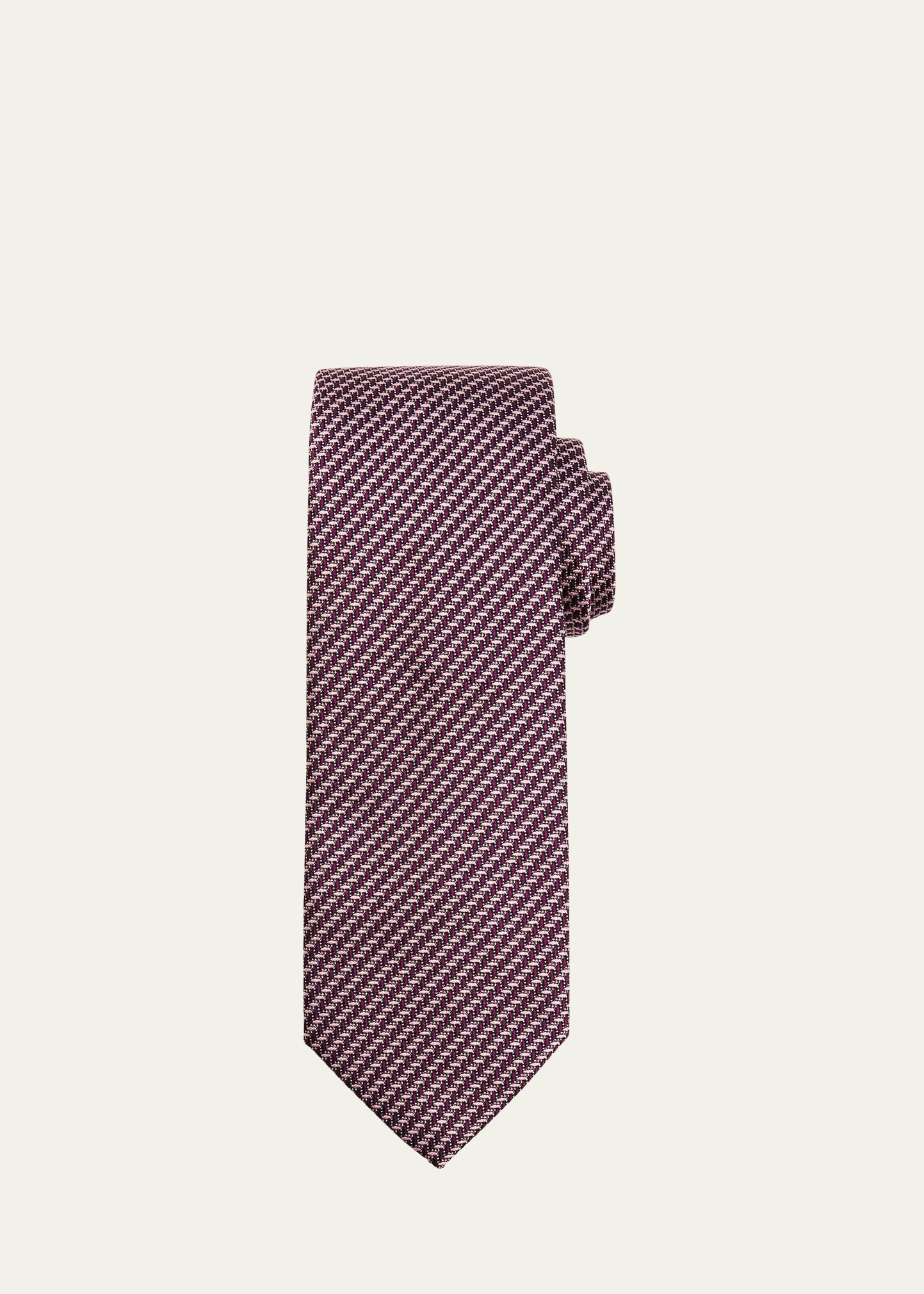 Men's Bicolor Chevron Silk Tie - 1