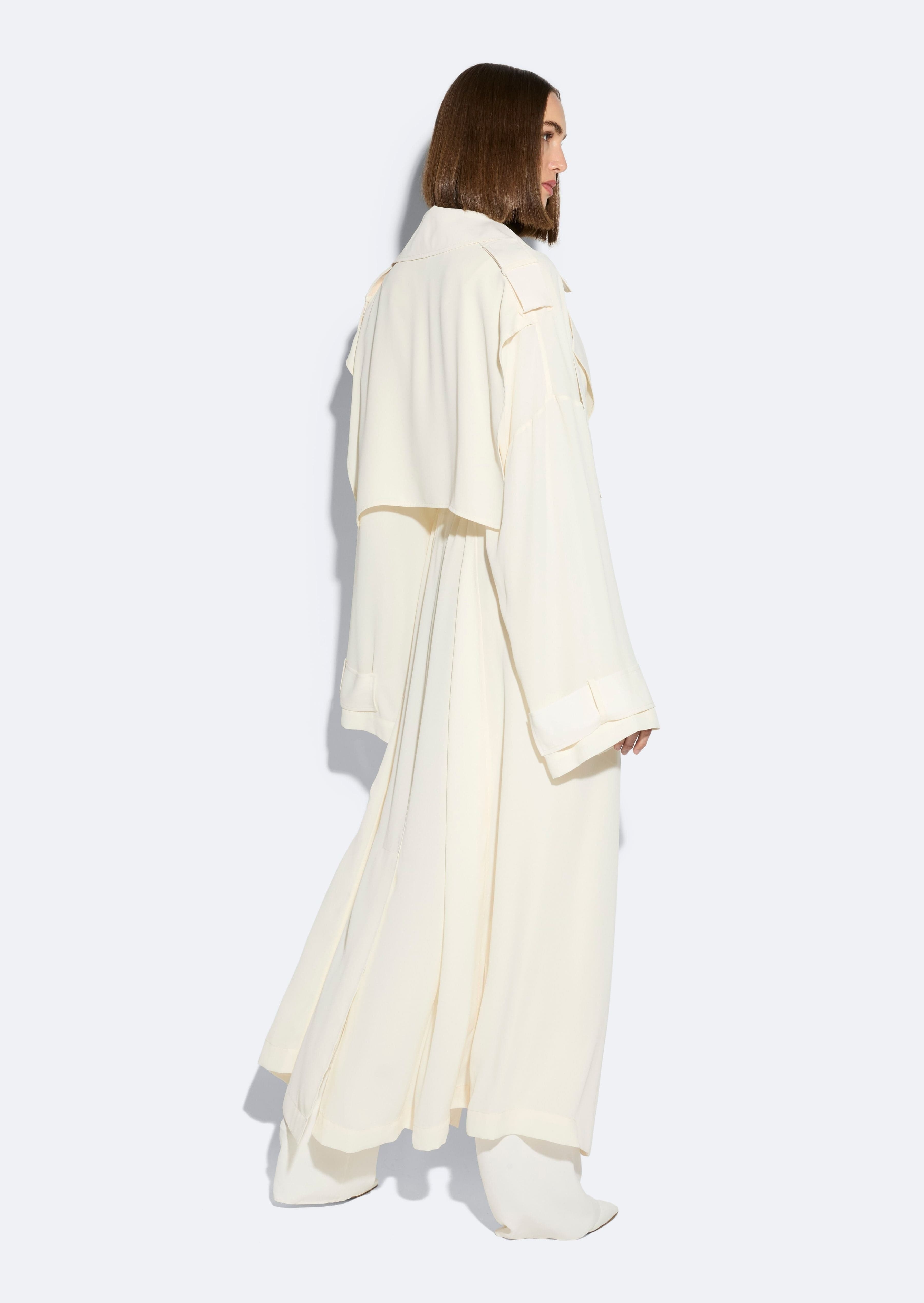 Georgette Double Breasted Trench - 3