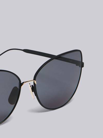 Thom Browne TB121 - Black Iron Cat Eye Sunglasses outlook