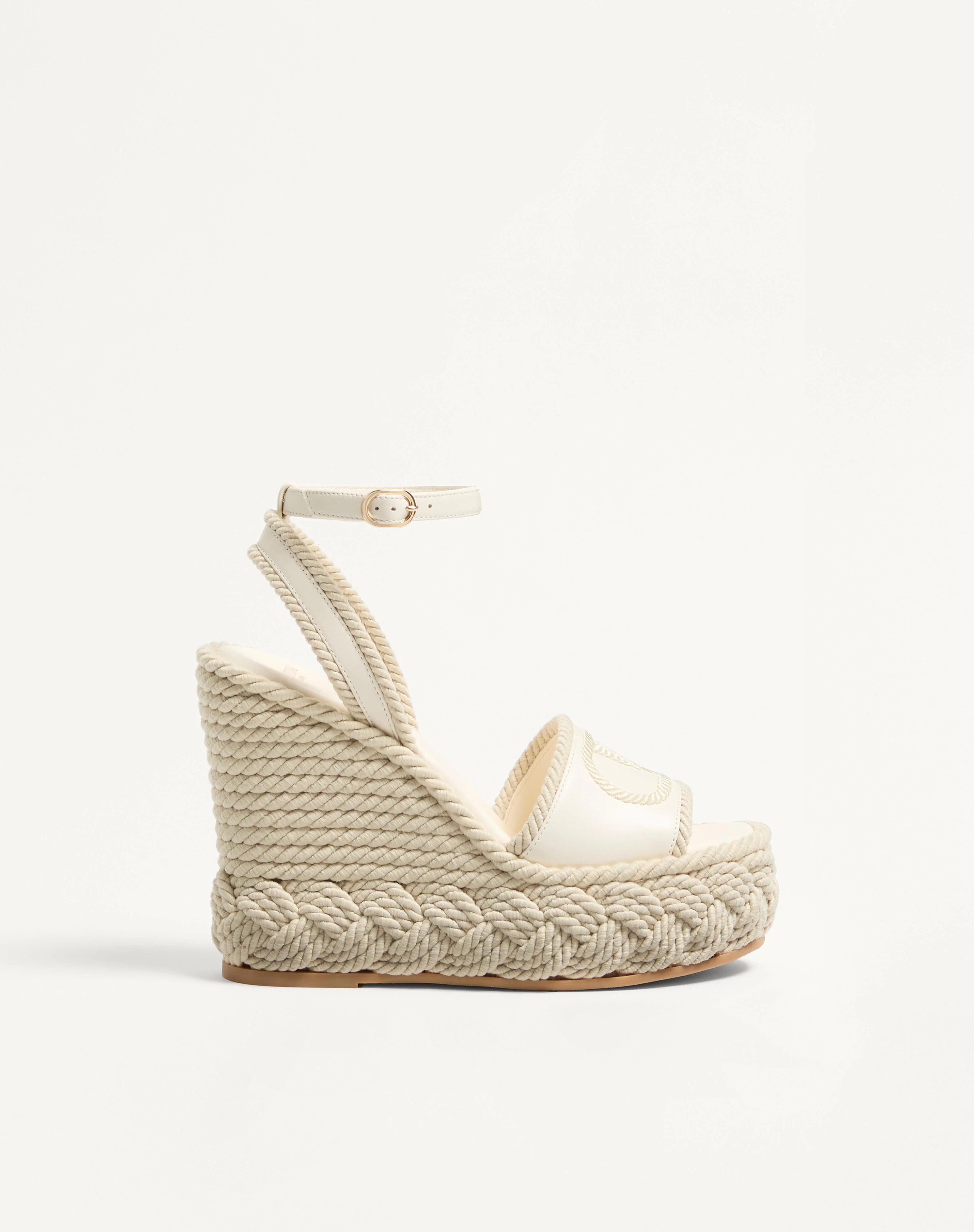 VLOGO TORCHON WEDGE SANDAL IN NAPPA 130MM - 1