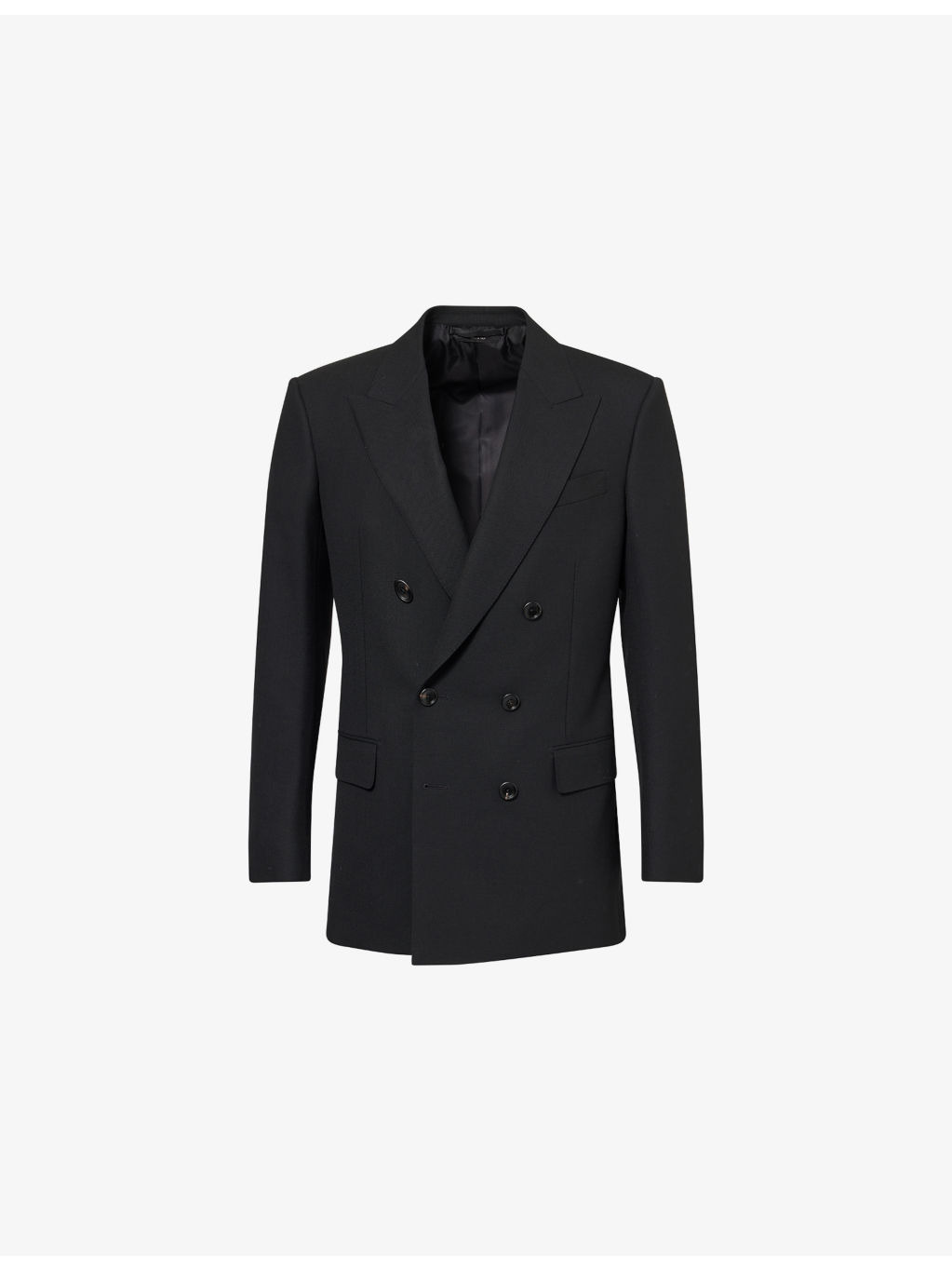 Peak-Lapels Regular-Fit Wool Blazer - 1
