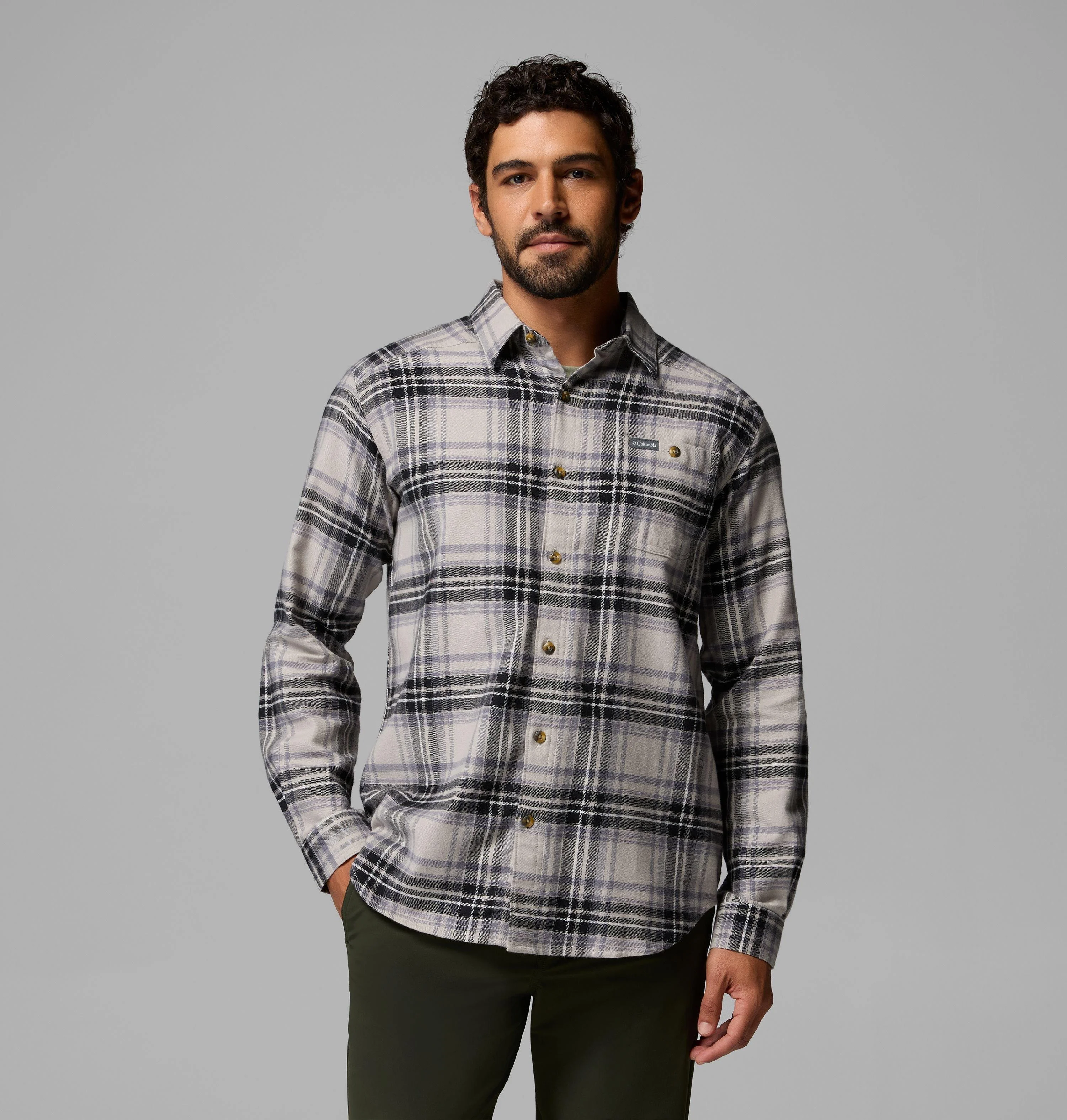 Men's Cornell Woods Flannel Long Sleeve Shirt - 1