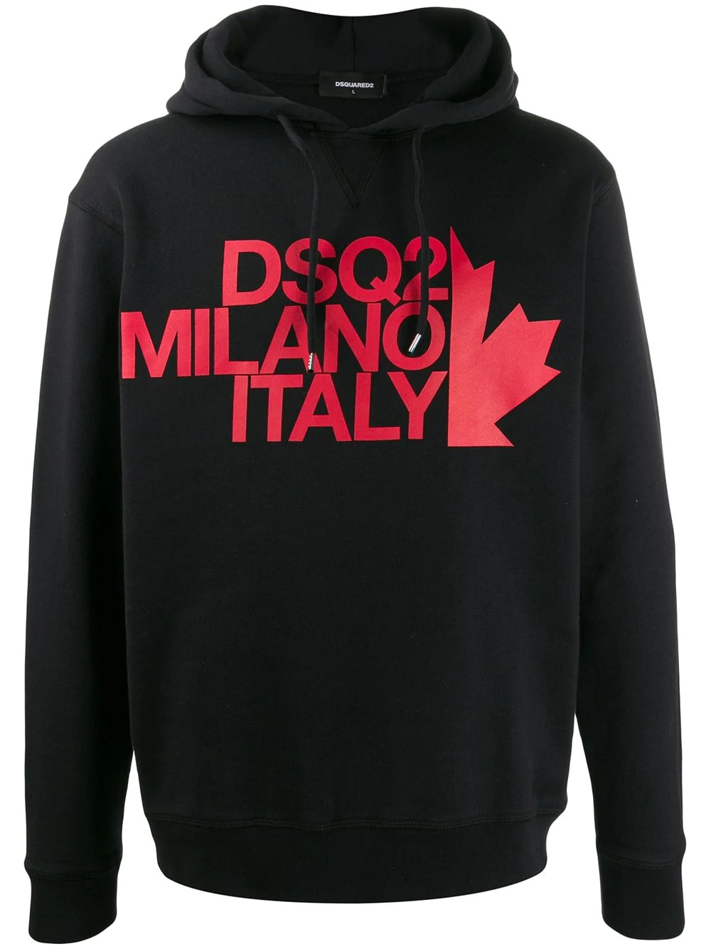 logo print hoodie - 1