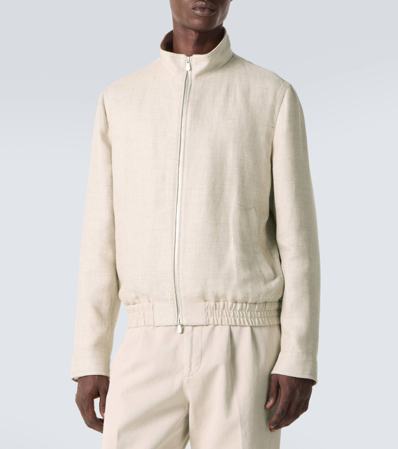 Silk, linen, and wool jacket 3