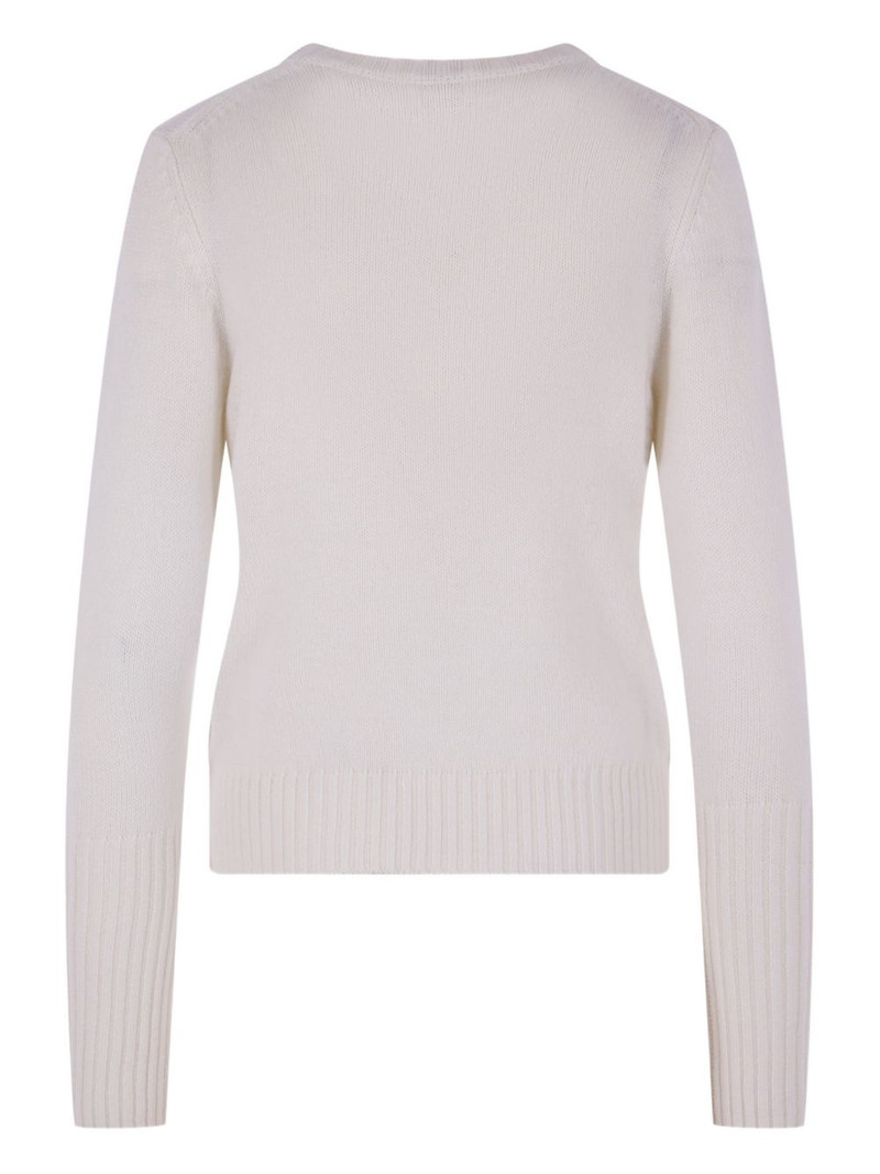 Allude ribbed cashmere knit sweater outlook