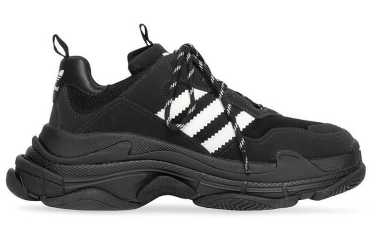 Adidas x Balenciaga Triple S Sneaker 'Black White' 712821W2ZB21090 - 2