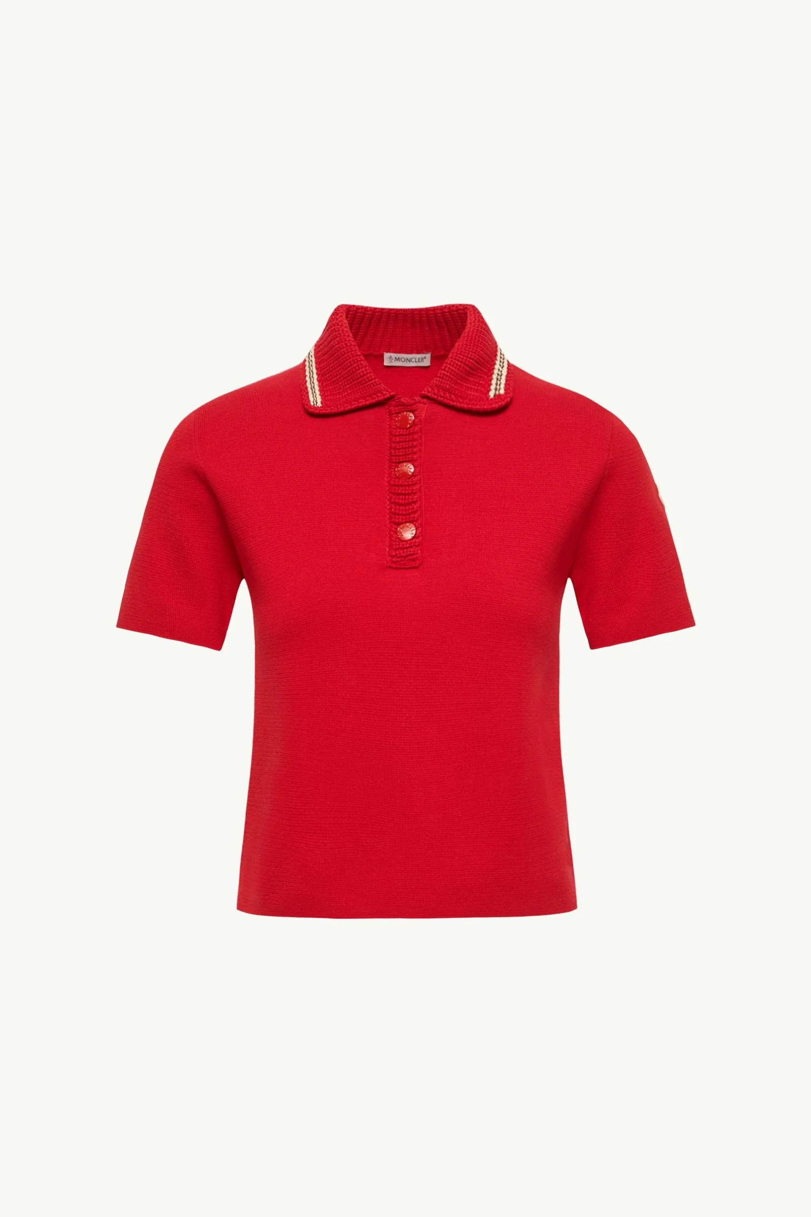 Cotton Knit Polo Shirt - 1