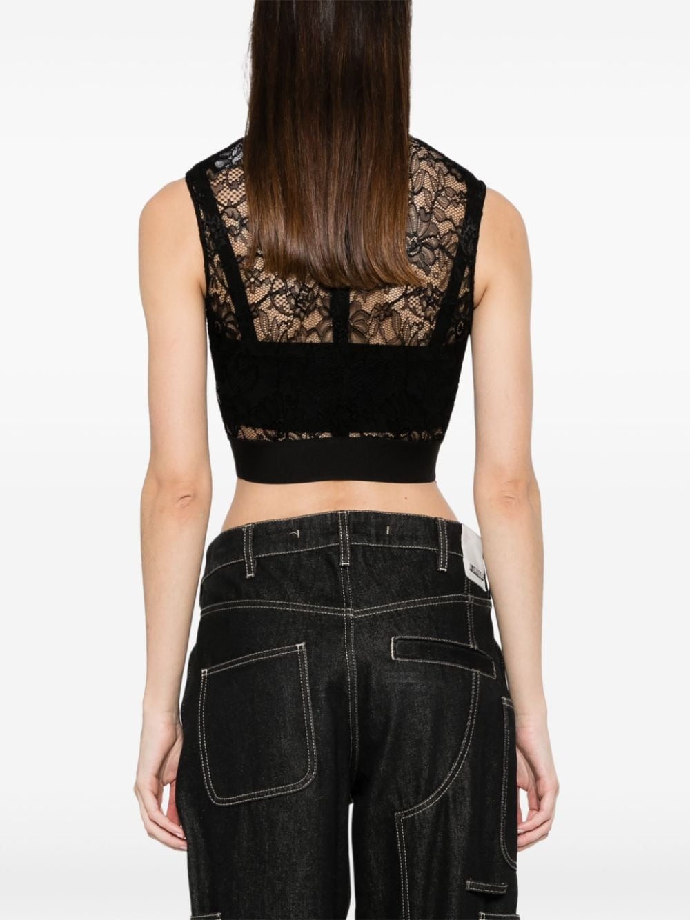 lace crop top - 4