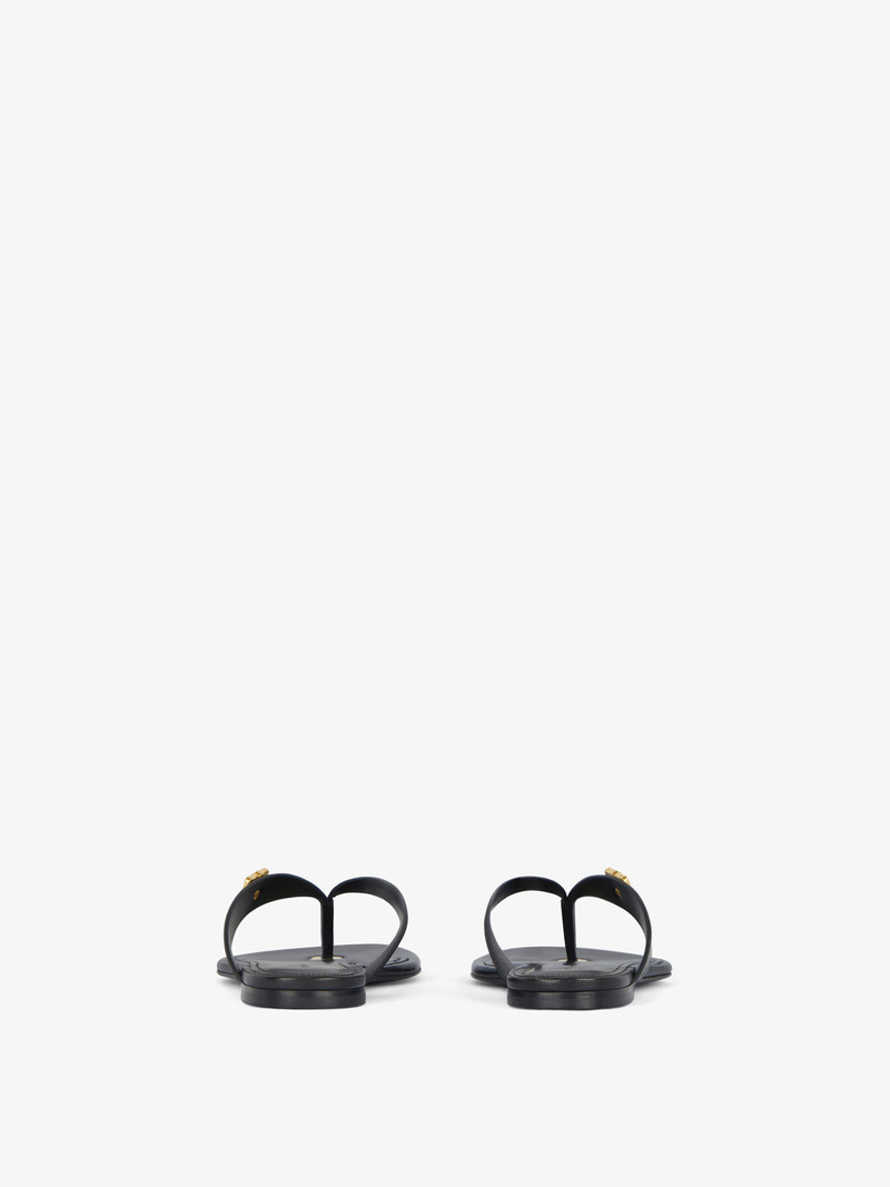 TONG SANDALS 4G LIQUID IN LEATHER 5