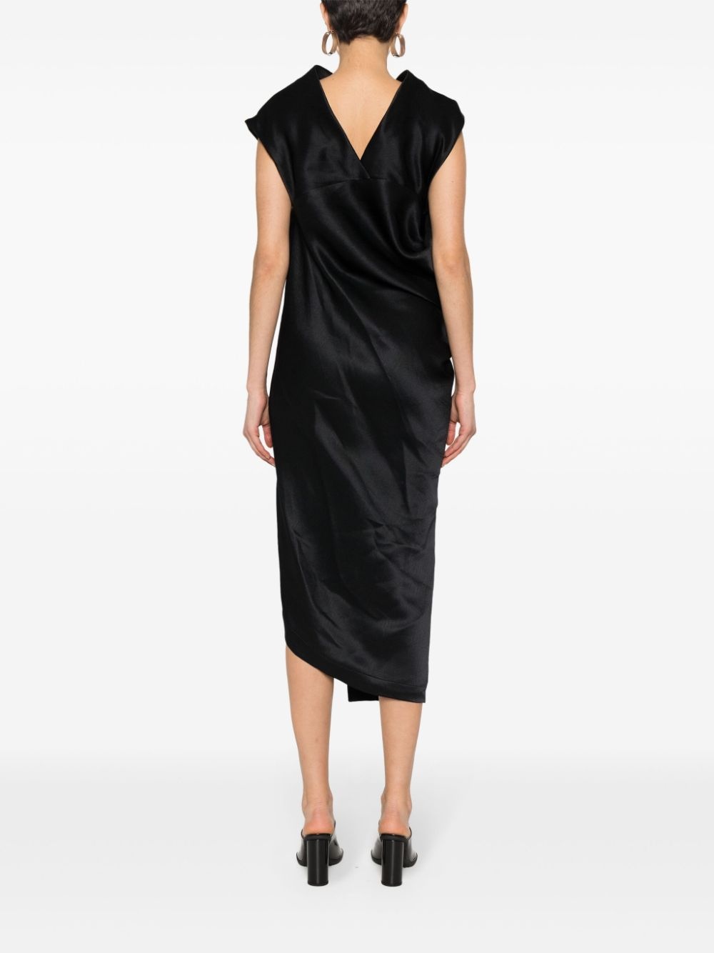 Enveloping draped dress - 4