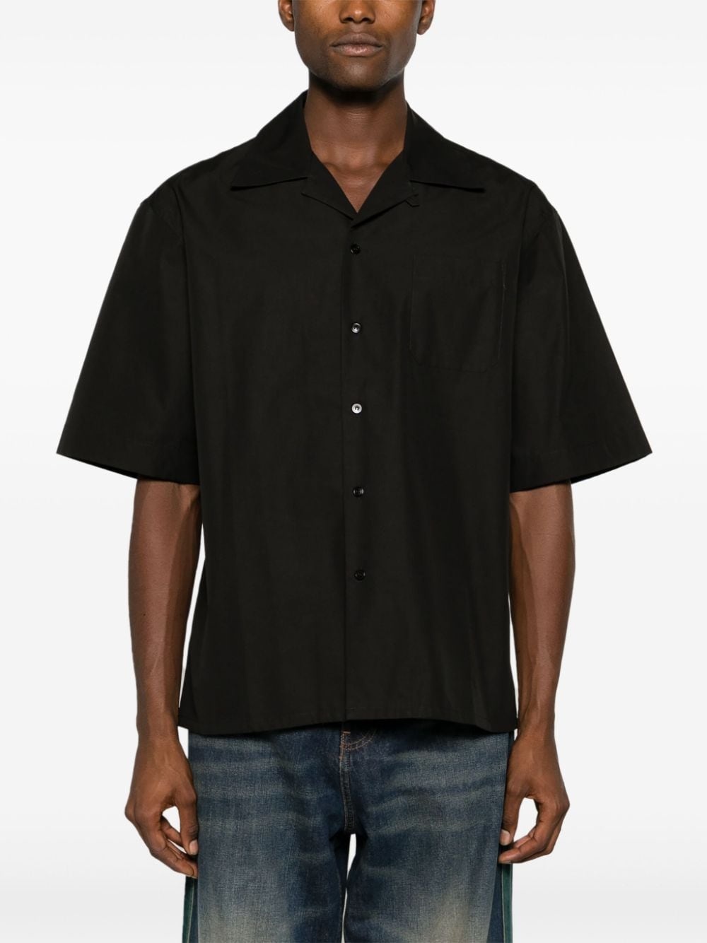 slogan-print cotton shirt - 3