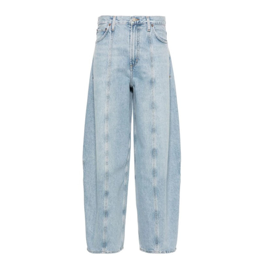 Agolde Ladies Exposure (Med Wsh Ind) Kristen Wide Leg Jeans - 5