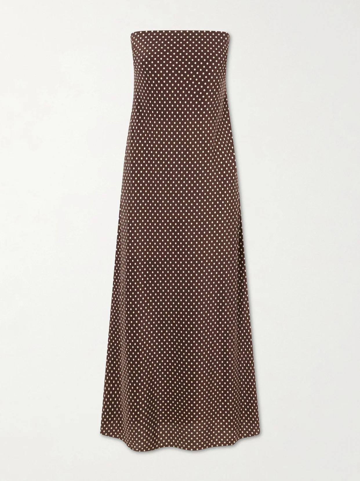 Bias Polka-dot Silk-crepe De Chine Midi Dress - 1