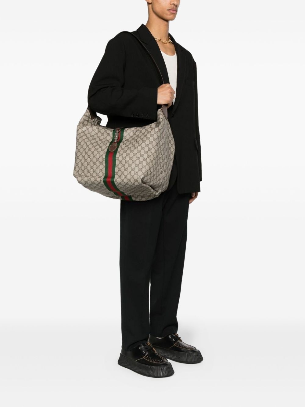 GG Supreme Web stripe shoulder bag - 2