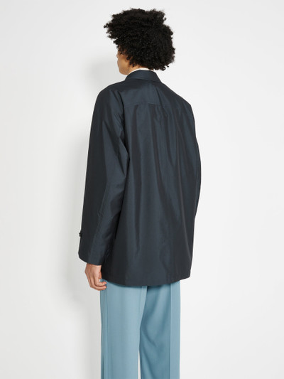 AURALEE AURALEE FINX POLYESTER WEATHER CHAMBRAY BLOUSON BLACK outlook