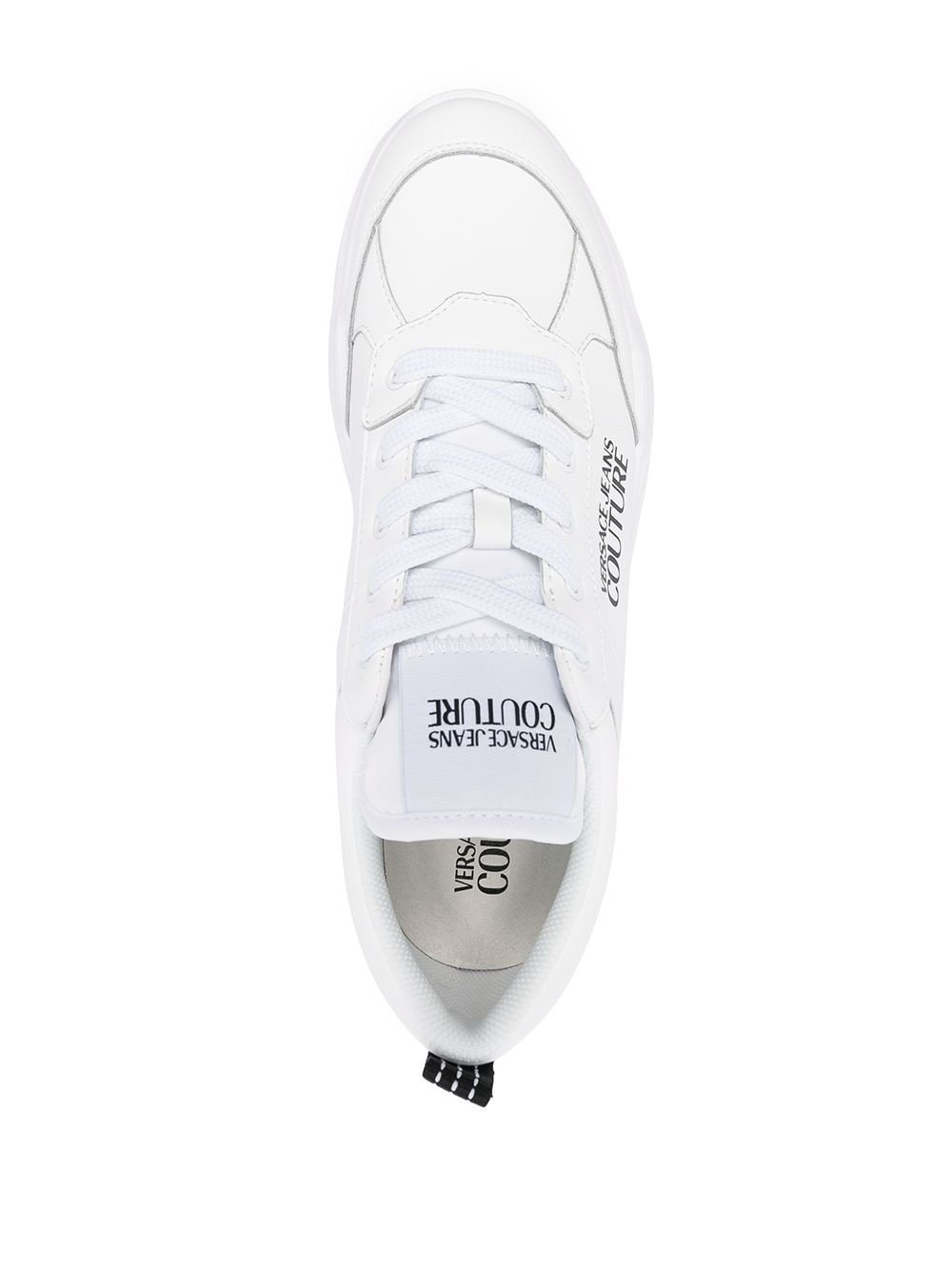 side logo print sneakers - 4