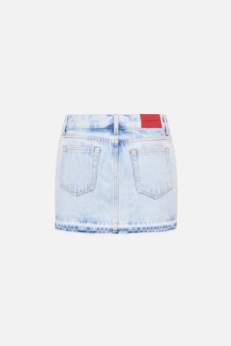DENIM MINI SKIRT WITH STUDS - 2