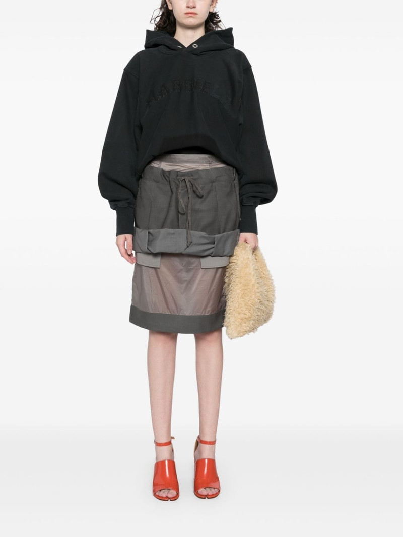Maison Margiela layered midi skirt outlook