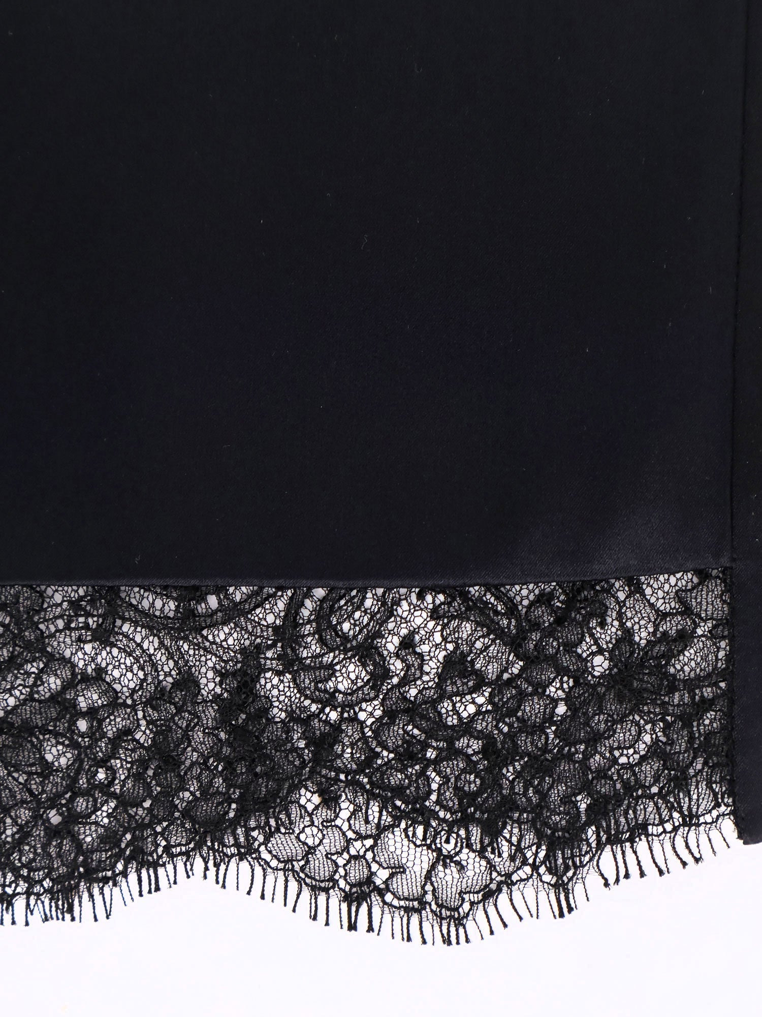 Tom Ford Women Silk Skirt With Lace Inserts - 3