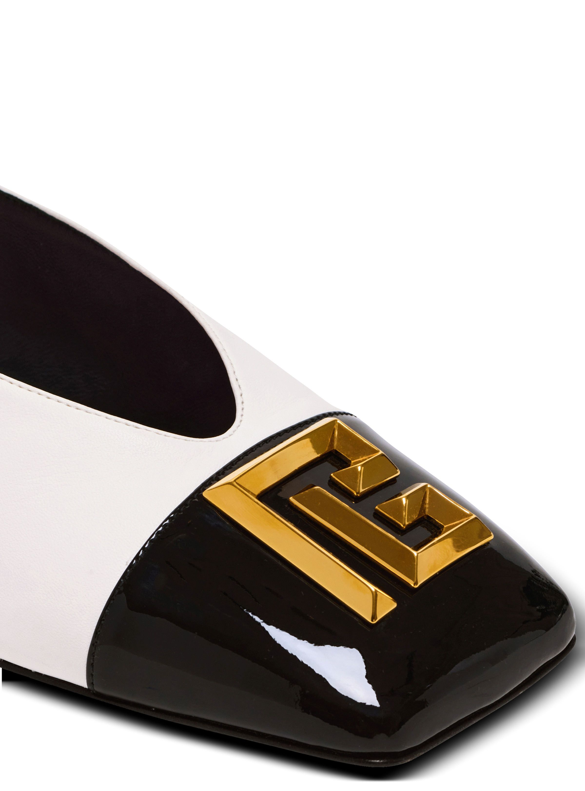 Flat Eden slingbacks in two-tone leather - 5