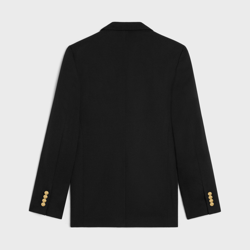CELINE classic jacket in diagonal wool outlook