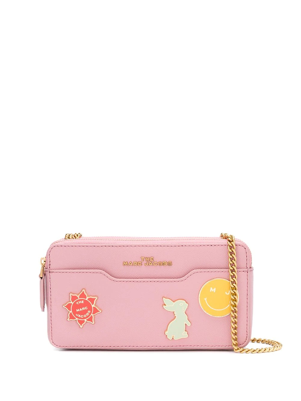 multiple badge crossbody bag - 1