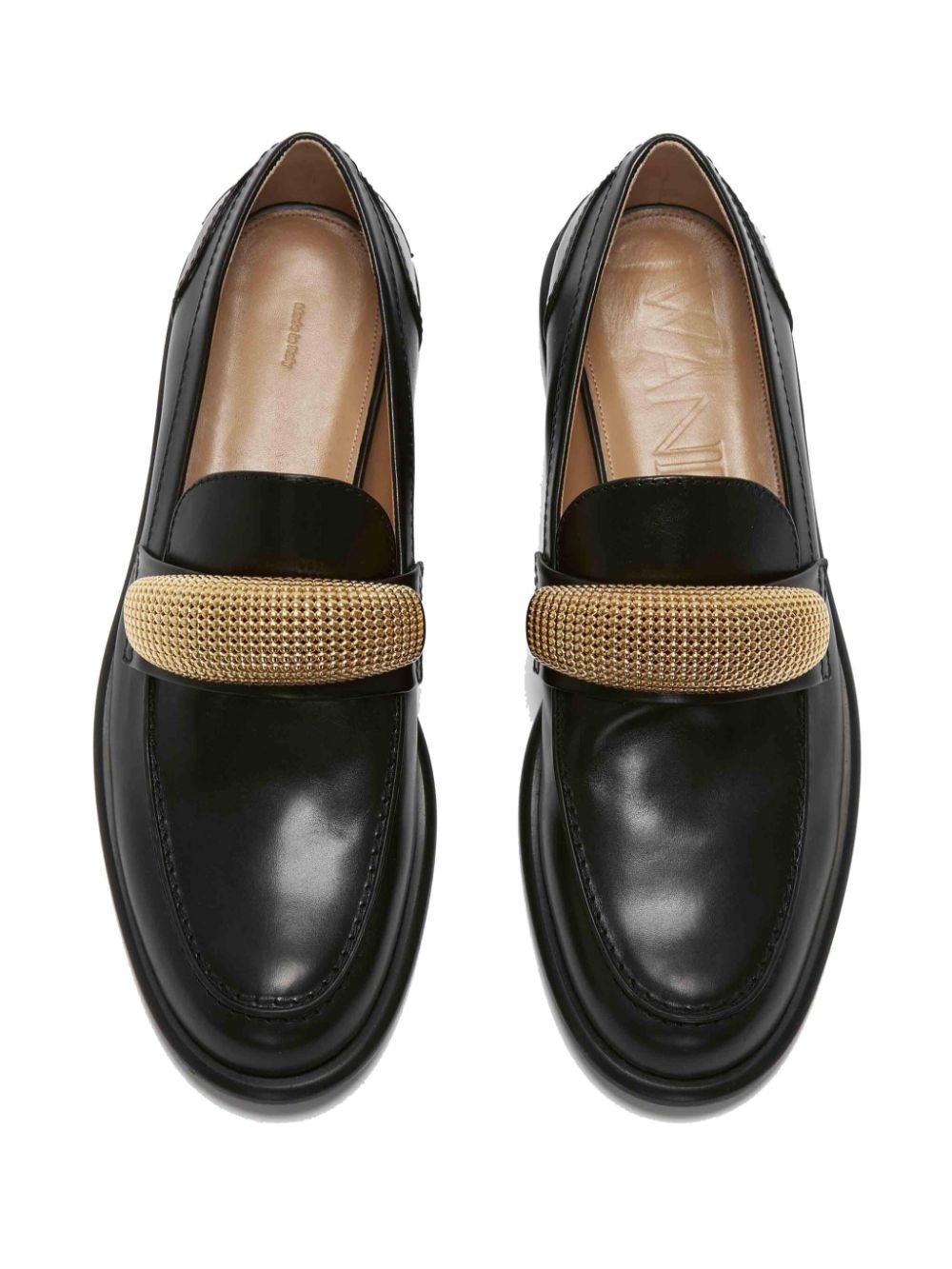 appliquÃ©-detail leather loafers - 4