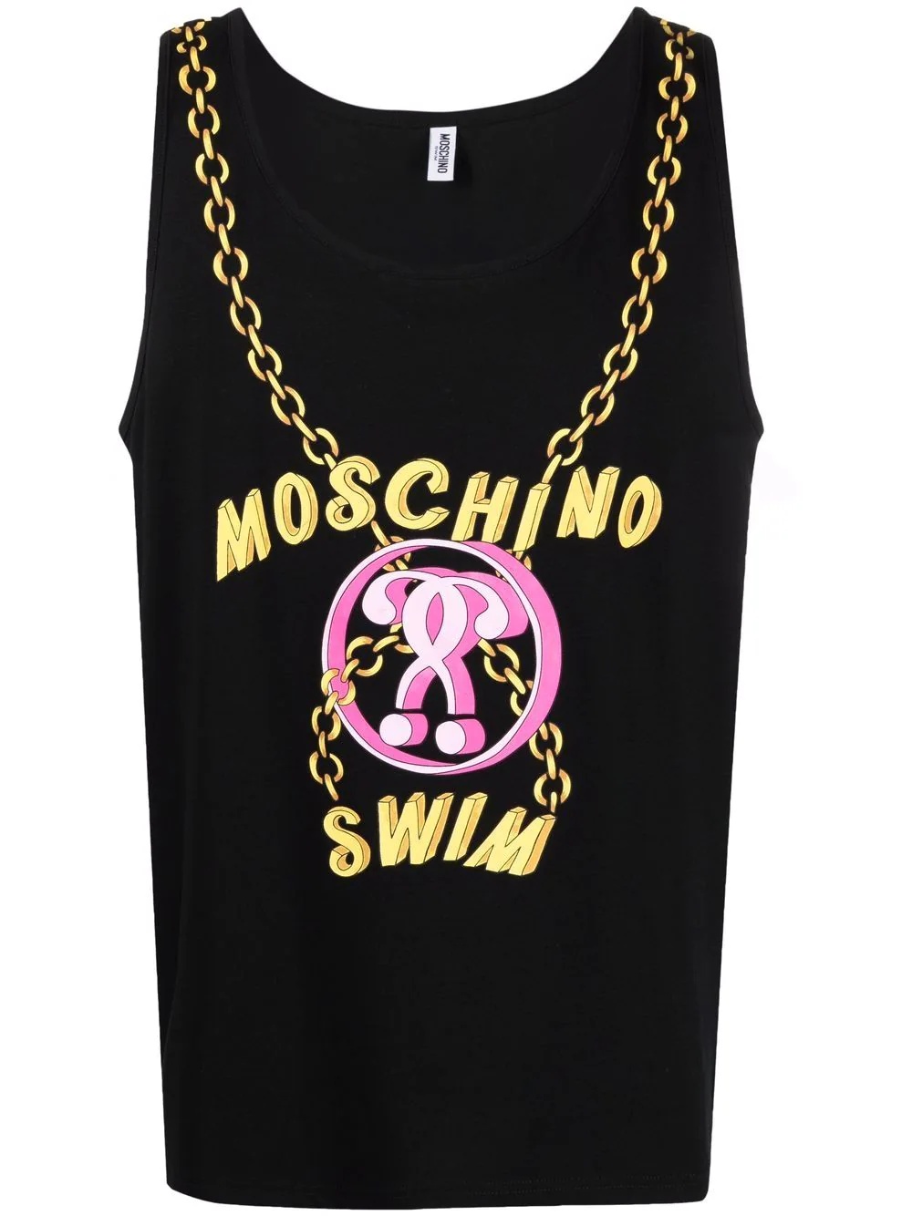 logo-print vest top - 1