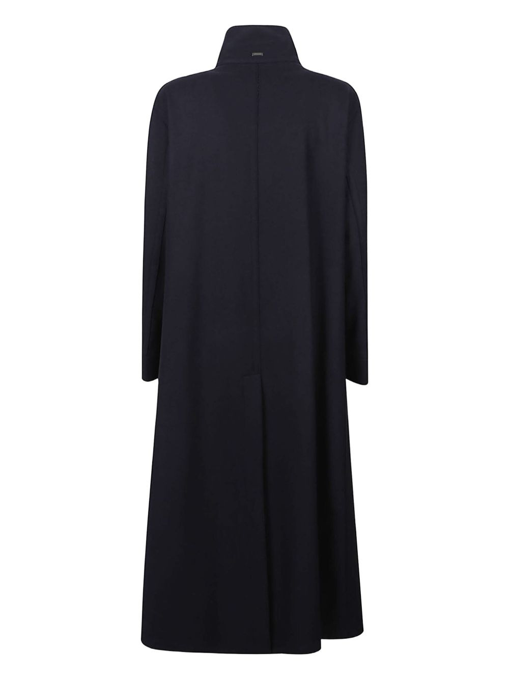 high-neck wool coat - 2