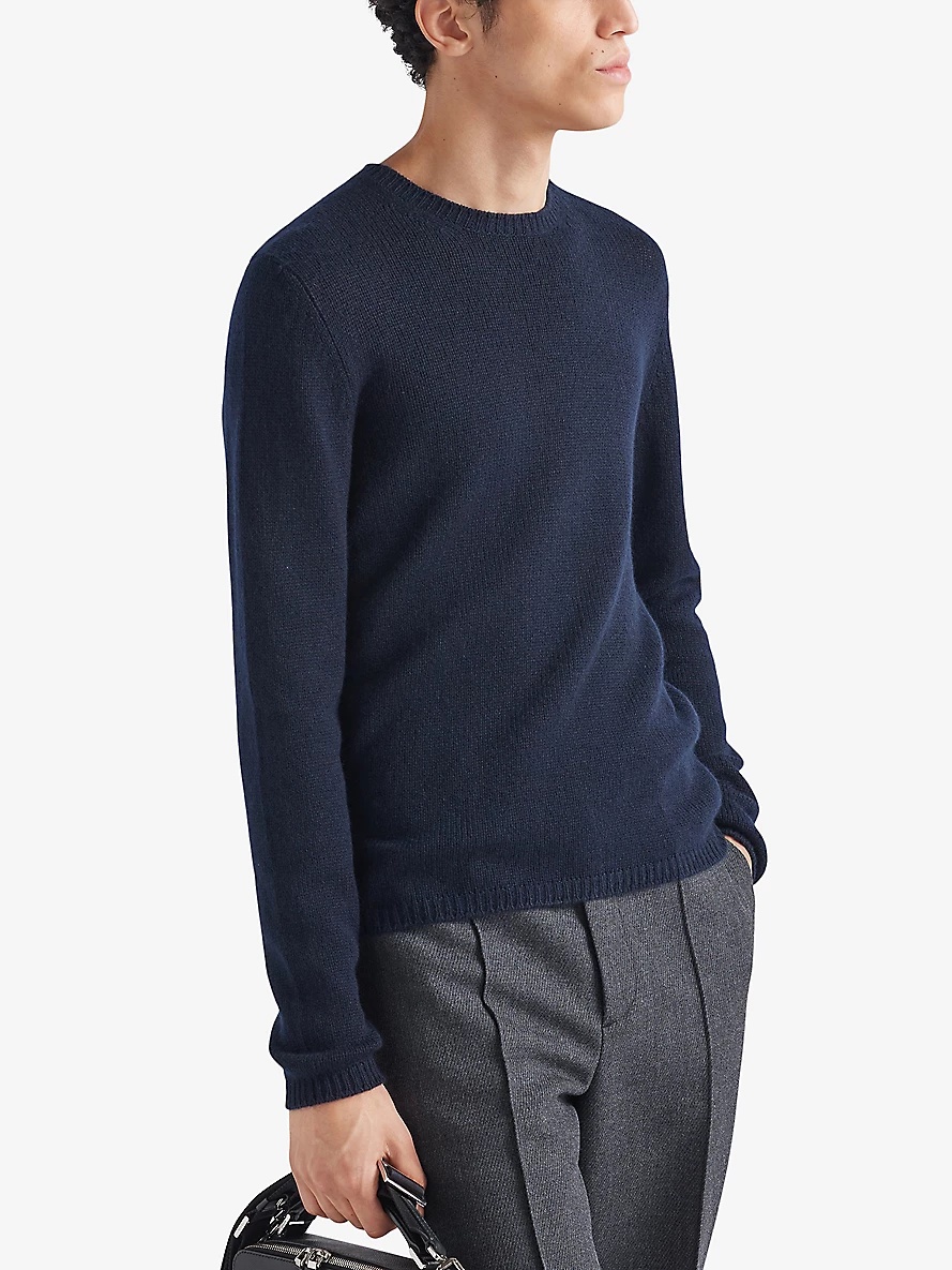 Crewneck regular-fit cashmere jumper - 3