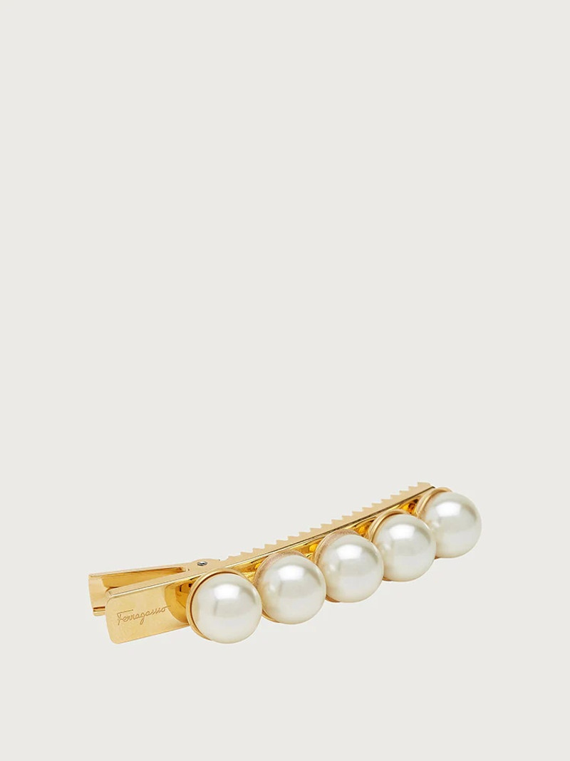 FERRAGAMO FANTASIA HAIRCLIP WITH SYNTHETIC PEARLS outlook