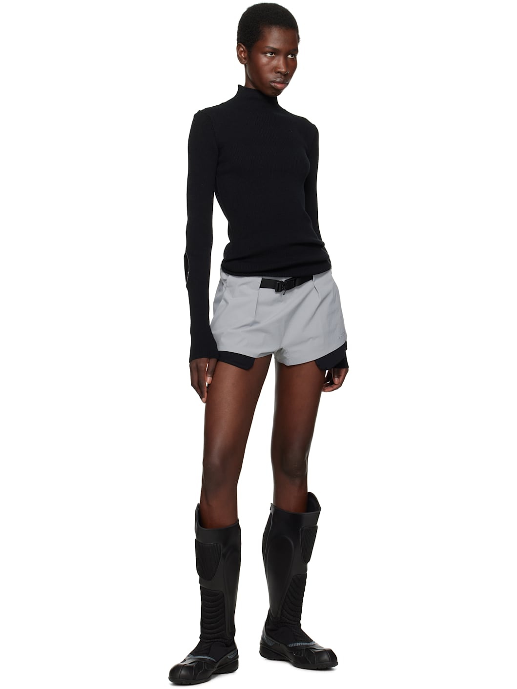 Black Neo High Top Boots - 5