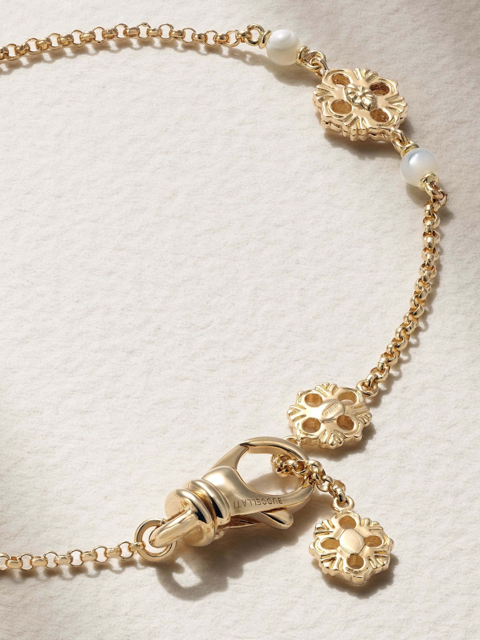 Opera Tulle 18-karat gold mother-of-pearl bracelet Gold - 3