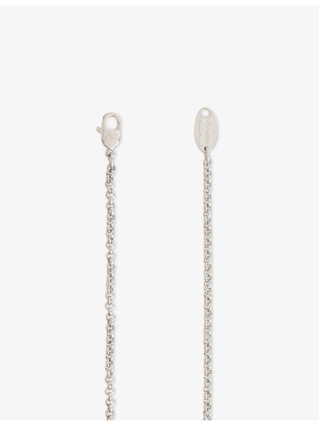 Man. New Petite Orb Platinum-Plated Brass and Crystal Pendant Necklace - 4