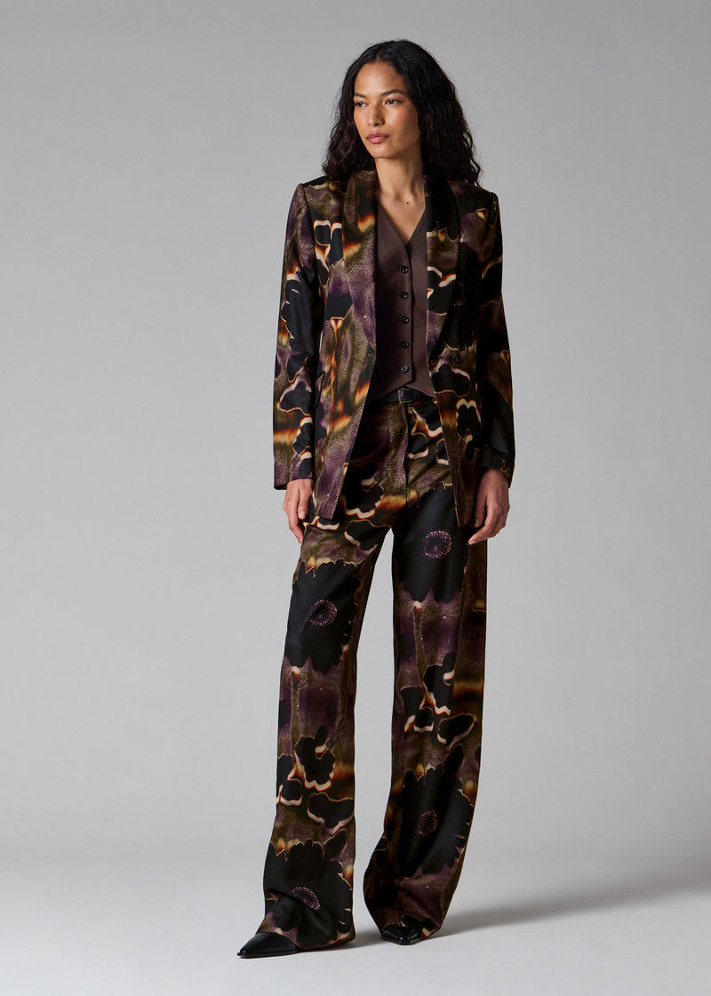 Women's 'Field Flowers' Wide-Leg Trousers 7