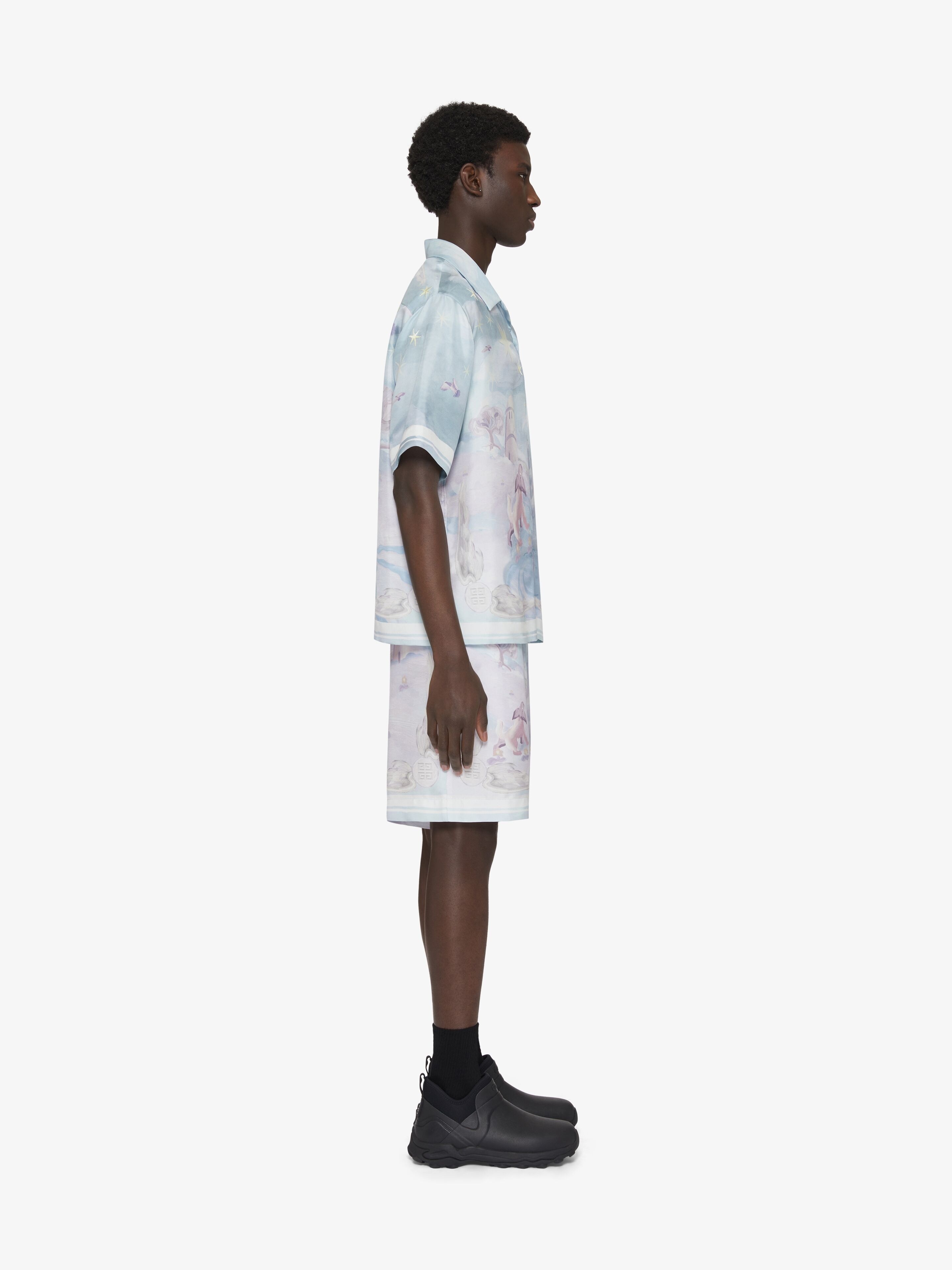 PRINTED BERMUDA SHORTS IN SILK - 3