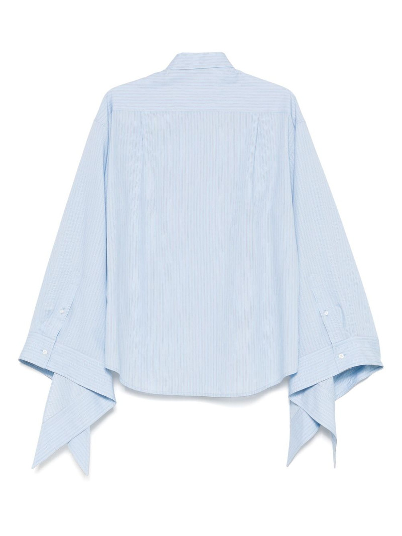 BALENCIAGA knotted-cuffs shirt outlook