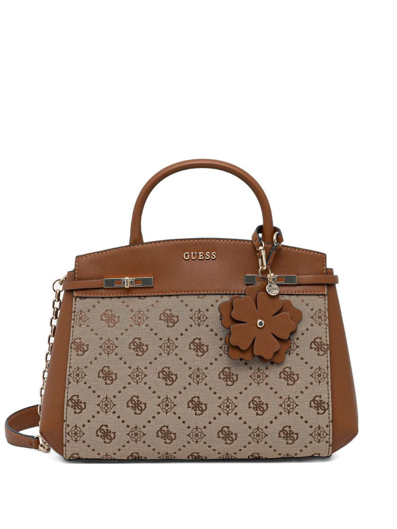 Melinda flower charm print tote bag 1