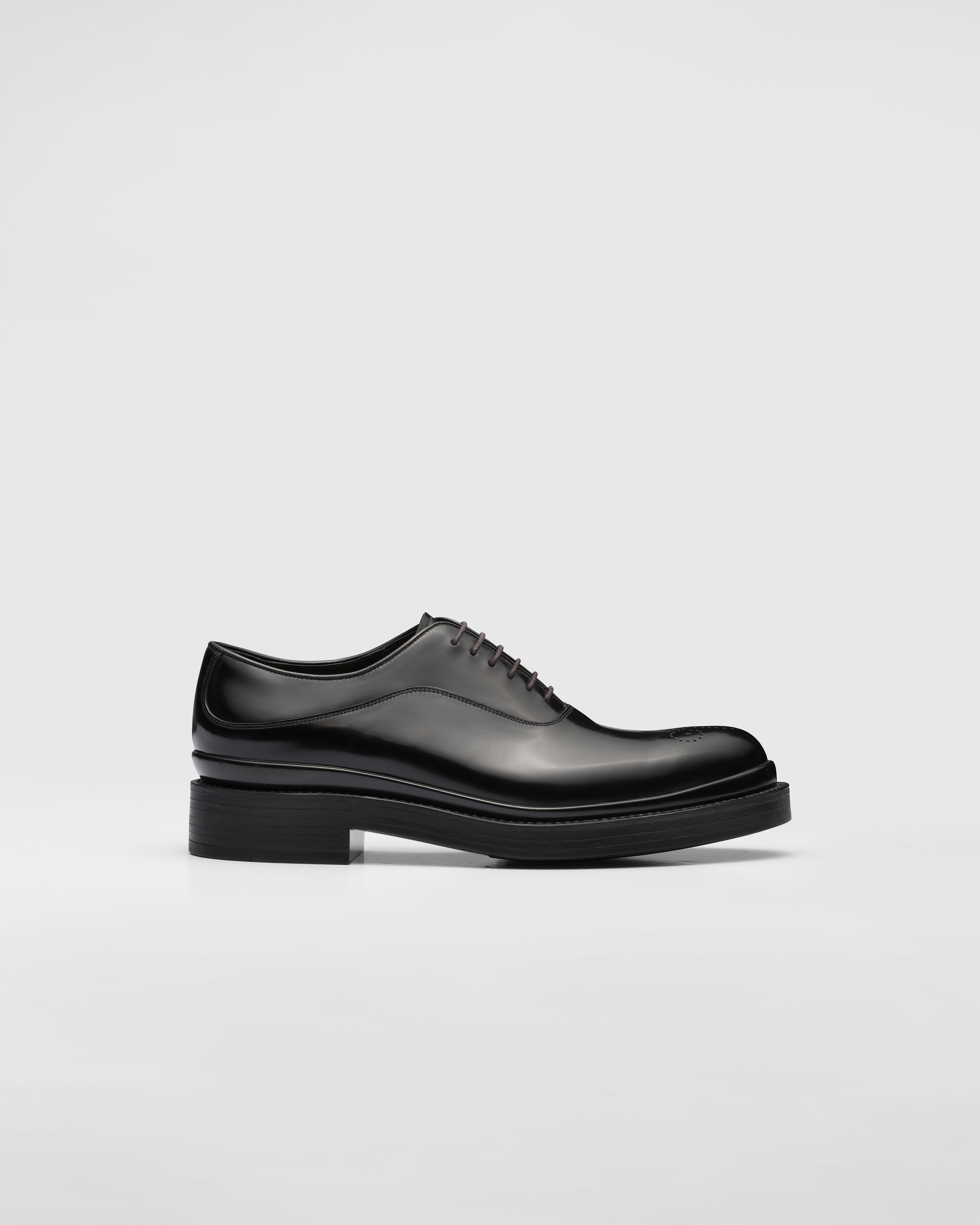 Brushed Leather Oxford Shoes - 2