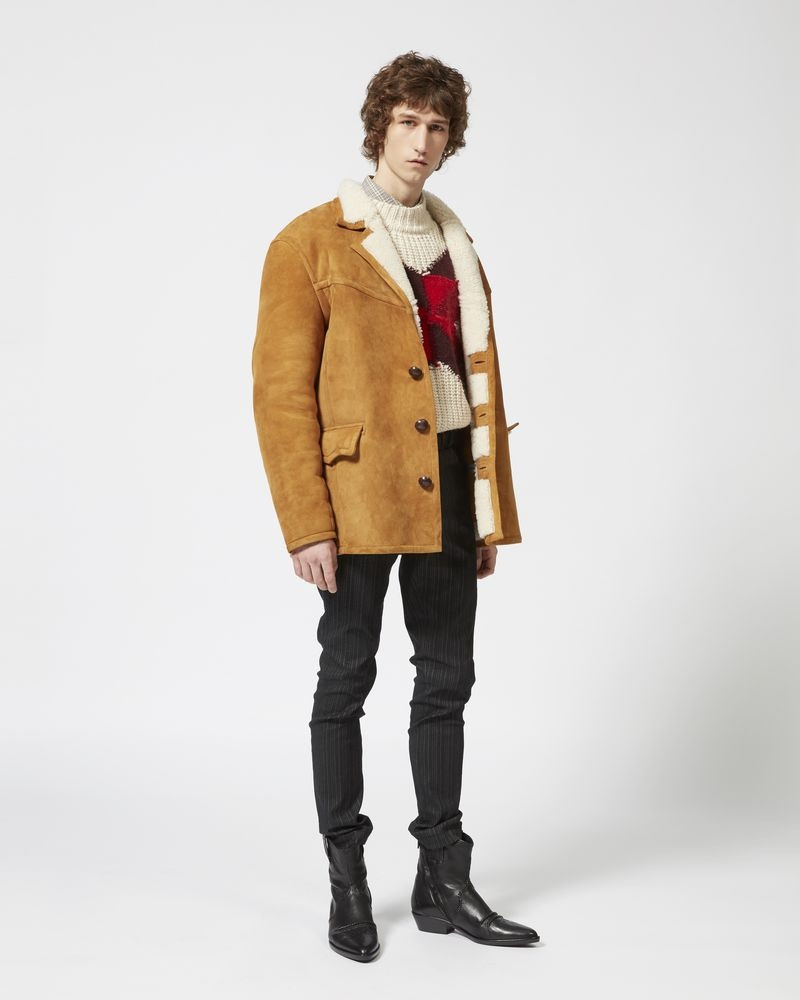 Isabel Marant ARMEL shearling coat outlook