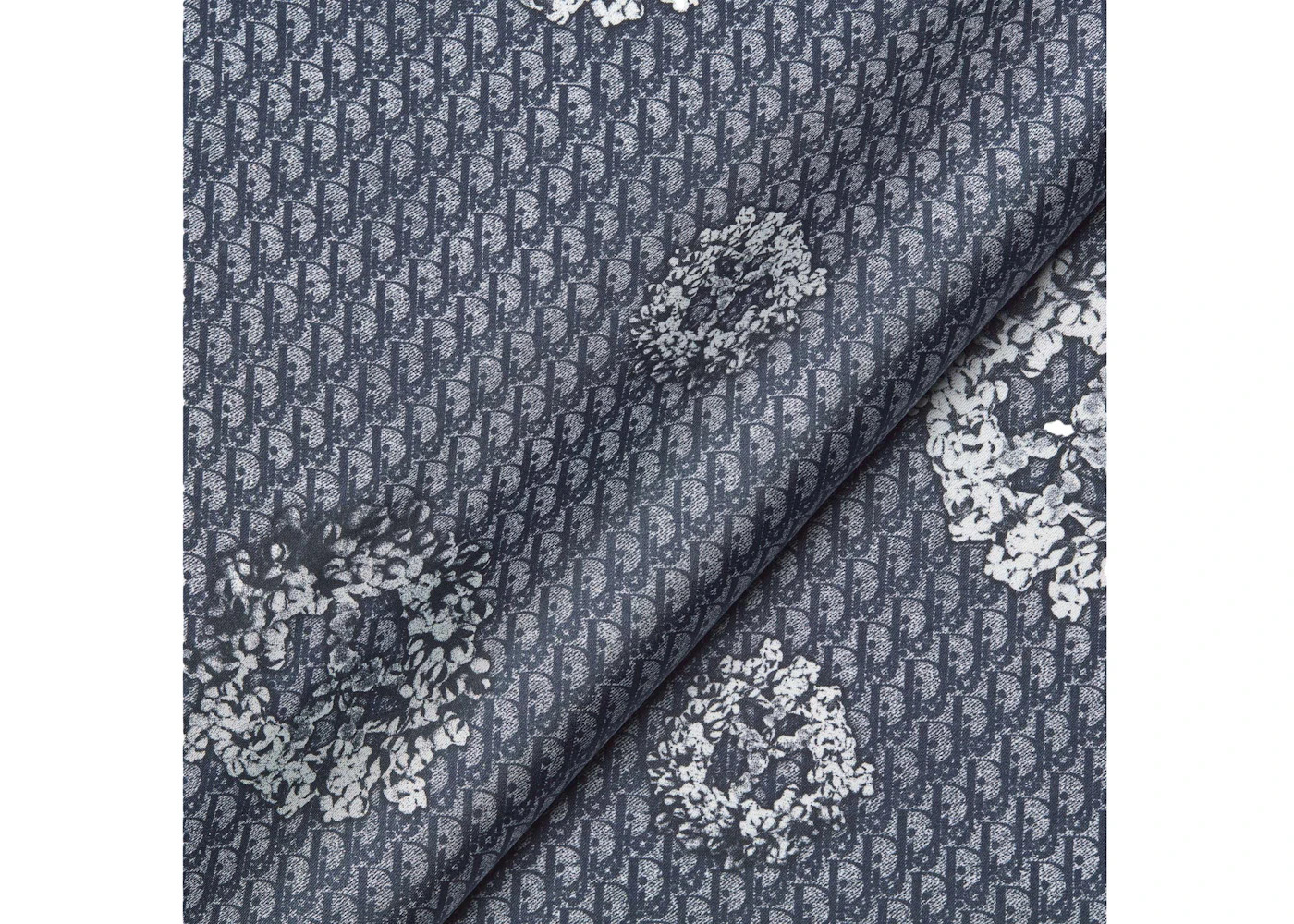 Dior TEARS Dior Oblique Bandana Navy Blue/Light Gray - 2