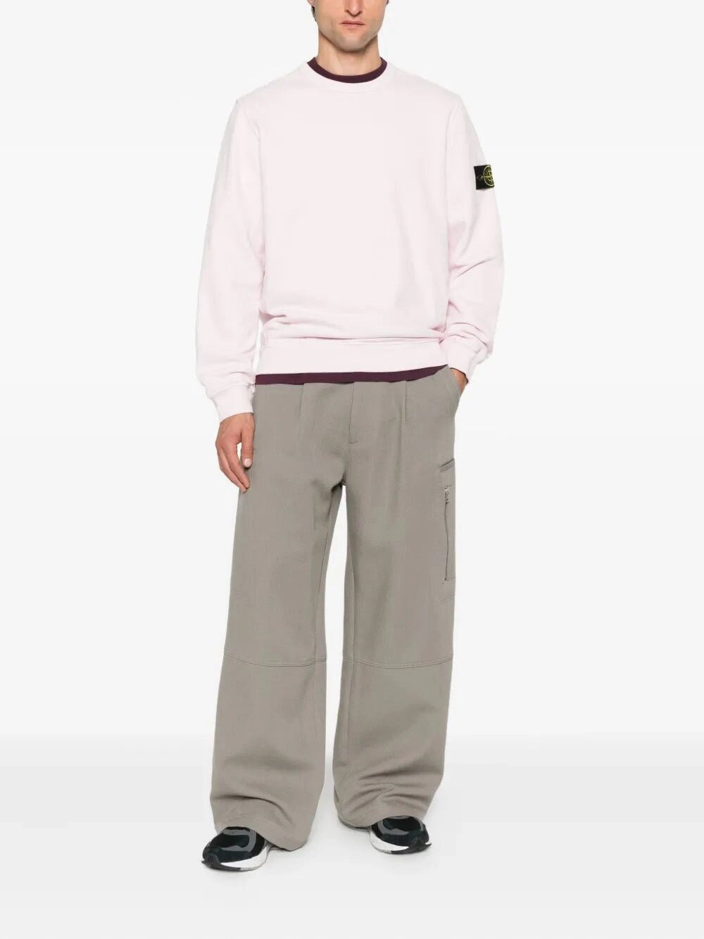 Stone Island Men `Brushed Organic Cotton` Sweatshirt - 2