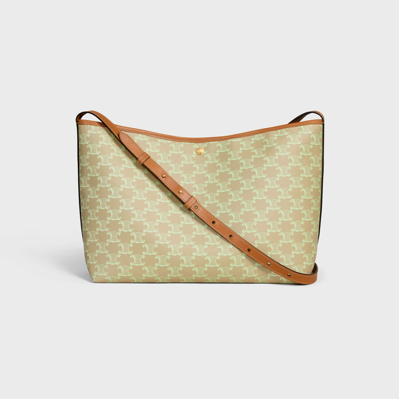 SOFT SHOPPER BAG IN TRIOMPHE CANVAS AND CALFSKIN 1