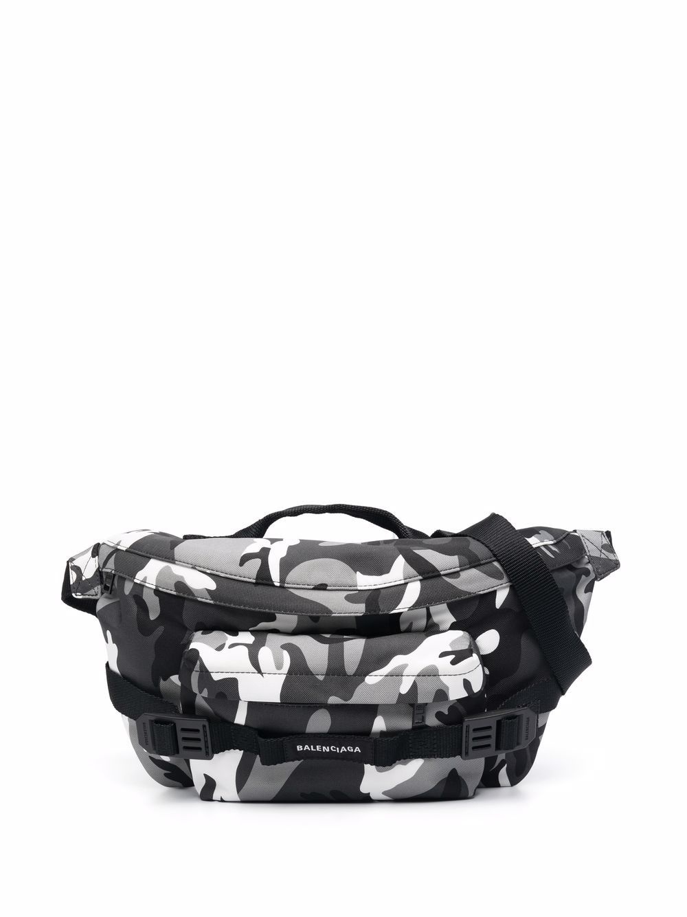 large camouflage-print belt bag - 1